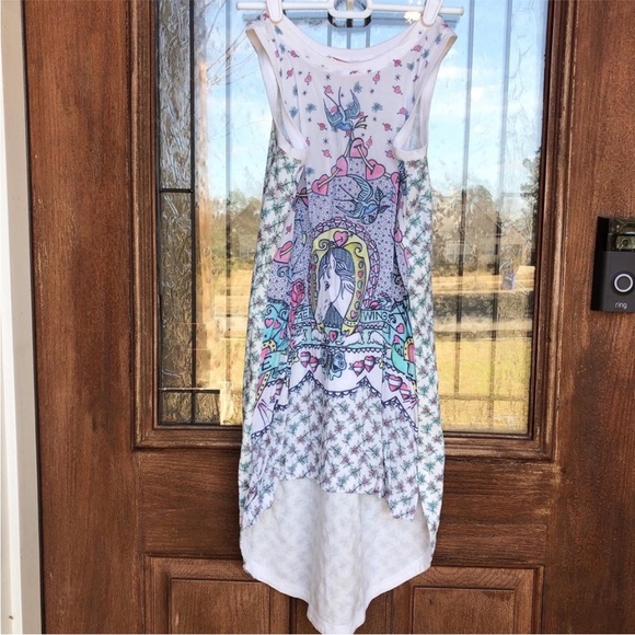 Paper Wings High Low Sleeveless Dress 8 - Picture 2 of 4